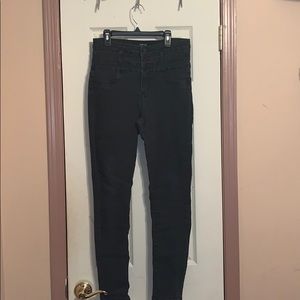 Refuge High Rise Black Jeans